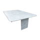 Vintage white Carrara marble coffee table