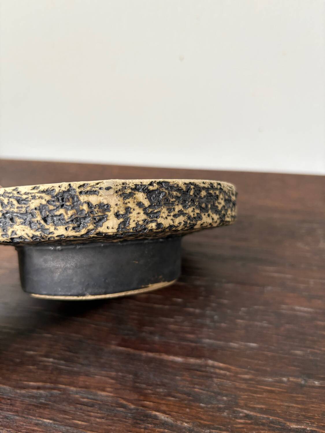 Pieter Groeneveldt vintage birch bark ceramic candle holder