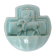 Desvres earthenware stoup, 1980