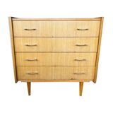 Vintage 4-drawer dresser by Capelle 70s