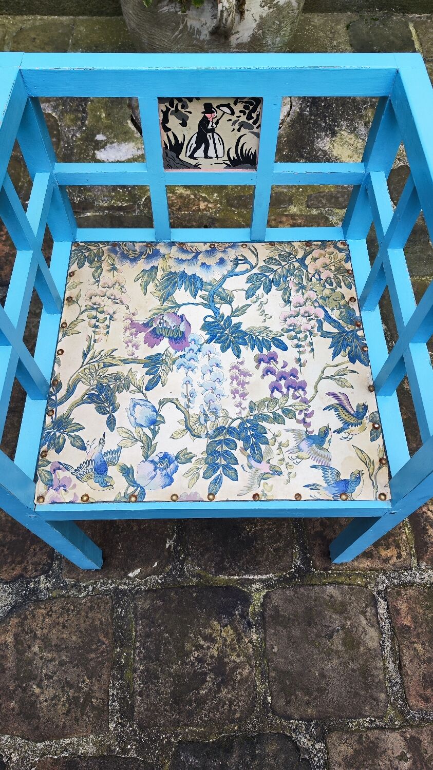 Armchair by Paul Poiret, Martine workshop edition, Georges Lepape decor - 1920