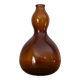 Amber glass vase