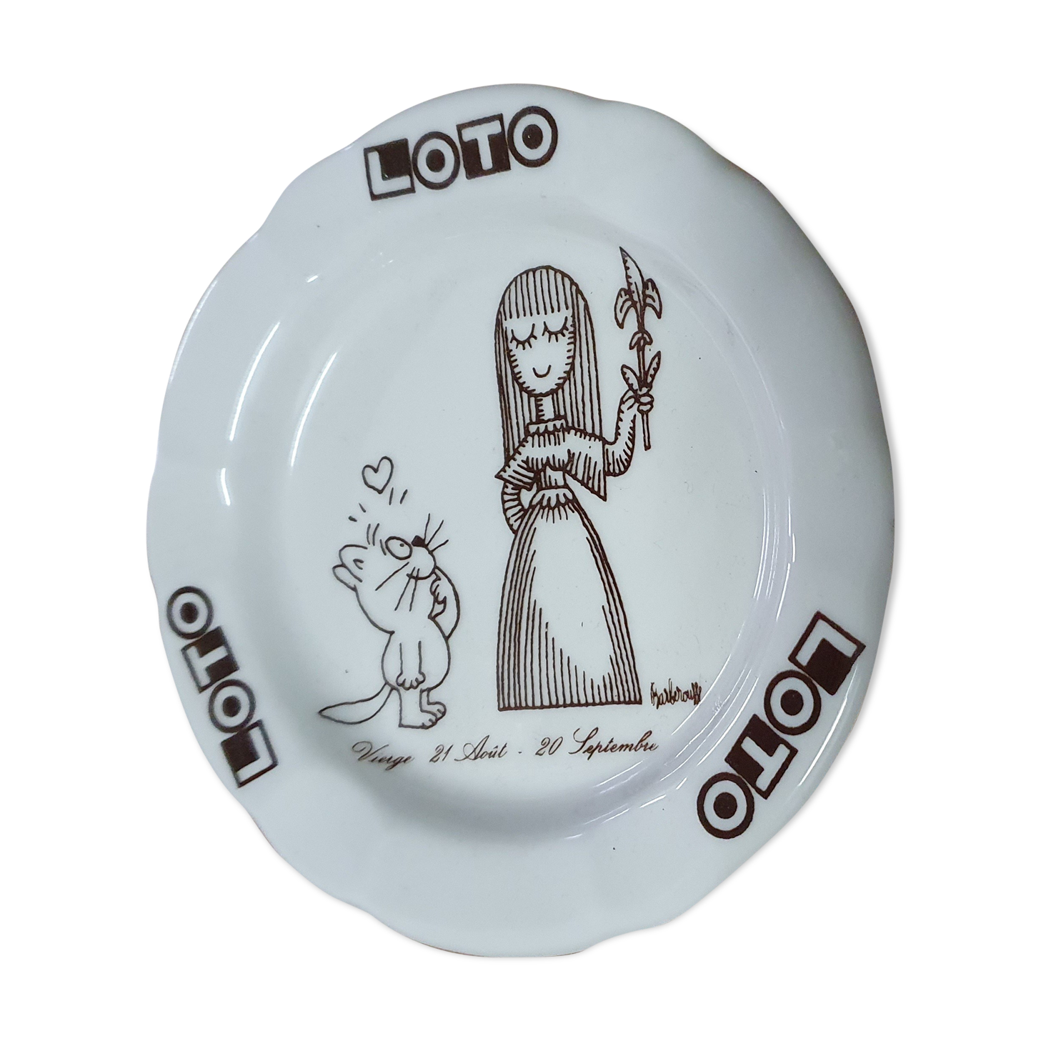 Lotto advertising ashtray of the 80s