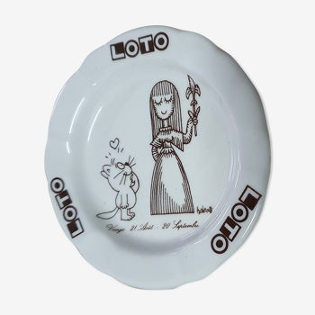 Lotto advertising ashtray of the 80s