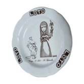 Cendrier publicitaire Loto des années 80