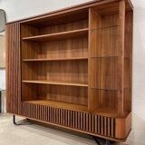 Wooden and Metal Bookcase