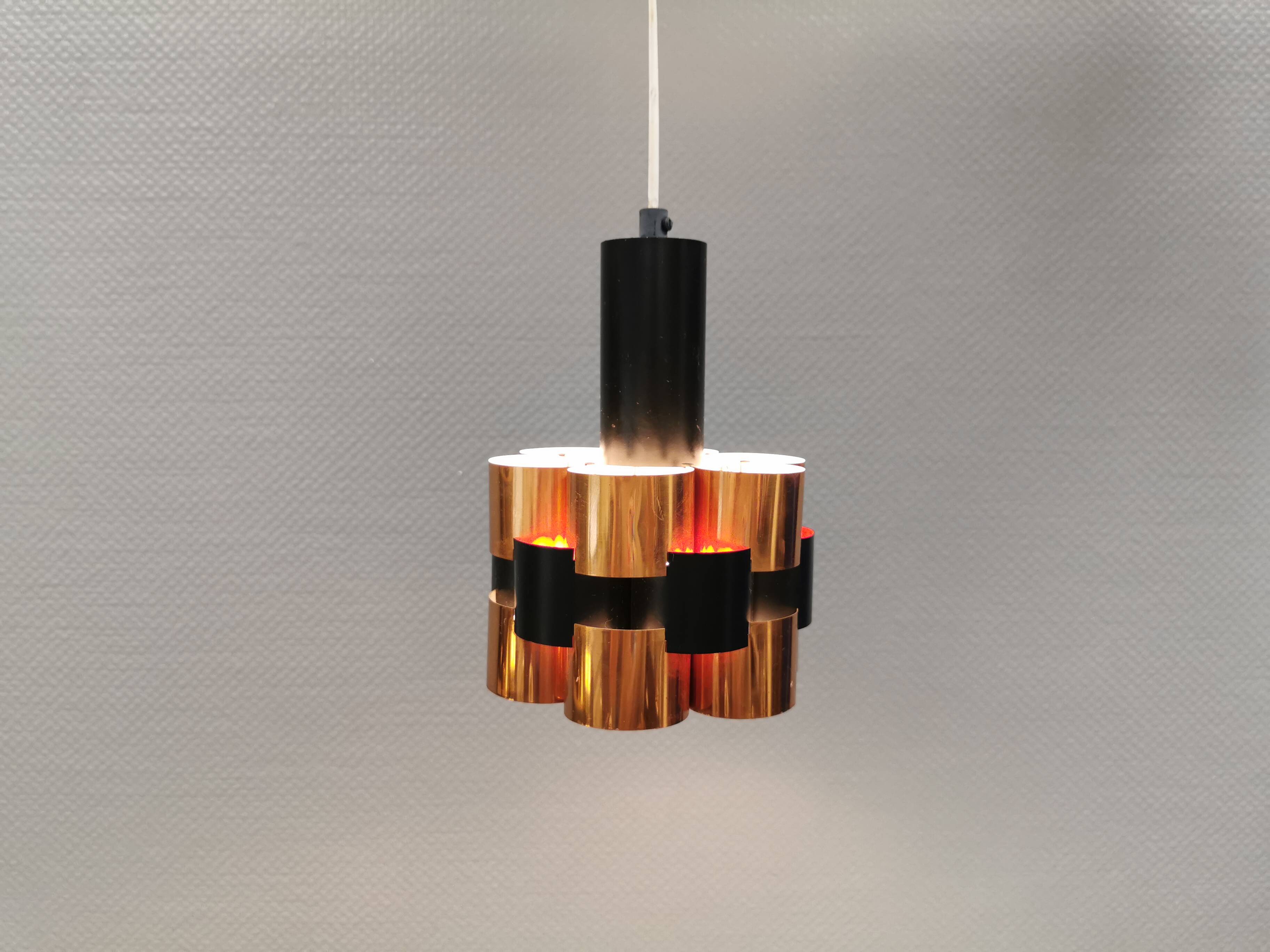 A pendant lamp, designed by Danish Werner Schou 1960-70s.