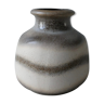 Vase en céramique tons naturels années 70
