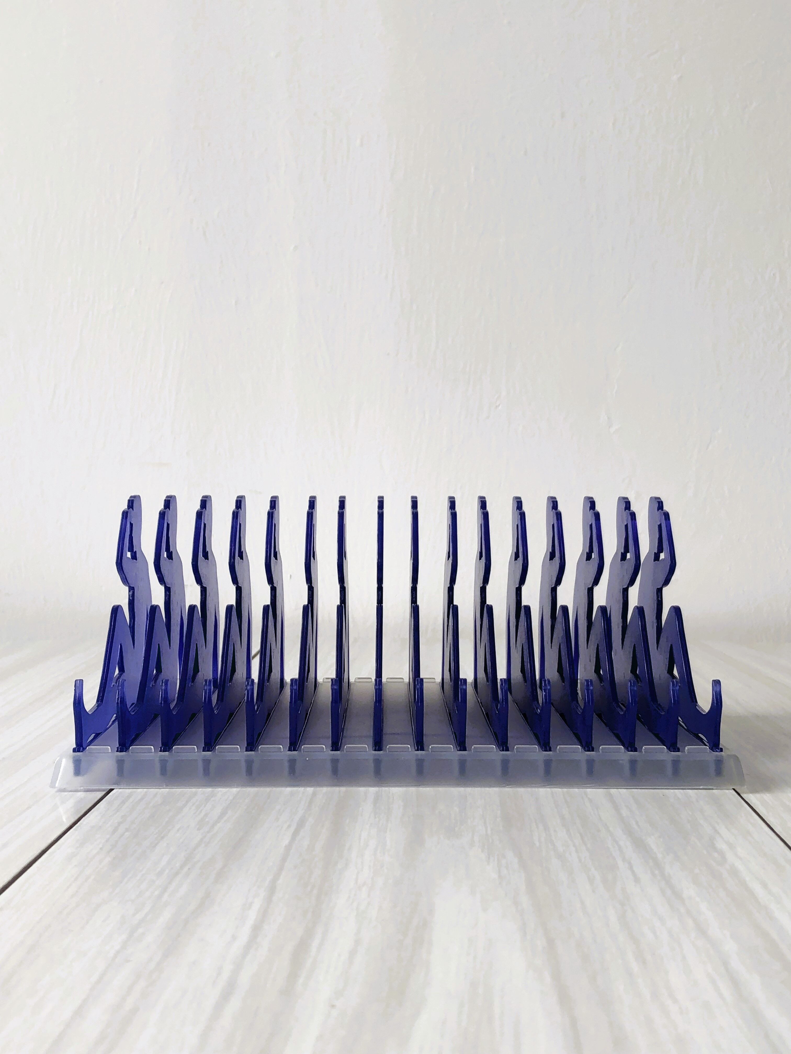 Blue vinyl storage 90s Peter Solomon Sally.