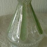 Carafe en verre effet dentelle pointe de diamant