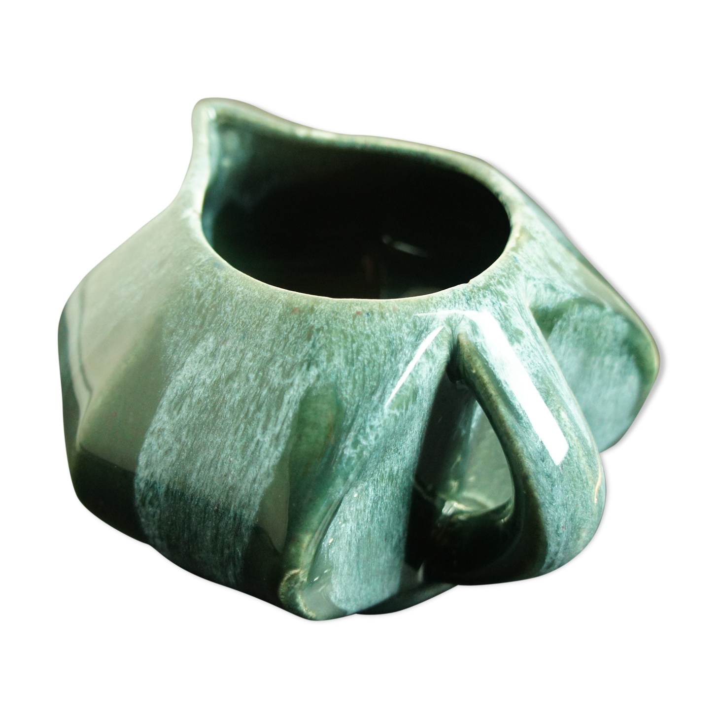 Ceramic pitcher by Elgé (Louis Gueule), Vierzon