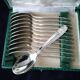 Box of 12 silver-plated coffee spoons, Grand Prix model