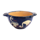 Blue ceramic Alsace bowl with storks