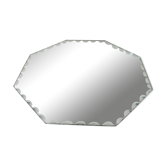 Miroir plateau octogonal ciselé 20x20cm