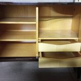 Vintage sideboard in lacquered macassar ebony