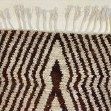 Traditional handwoven beni ourain rug size 140x260 cm