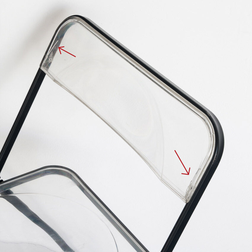 Set of 4 vintage folding chairs published by Stua, Spain 1980.