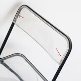 Set of 4 vintage folding chairs published by Stua, Spain 1980.