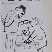 Illustration by Daninos from 1962 "inquisitive looks..."