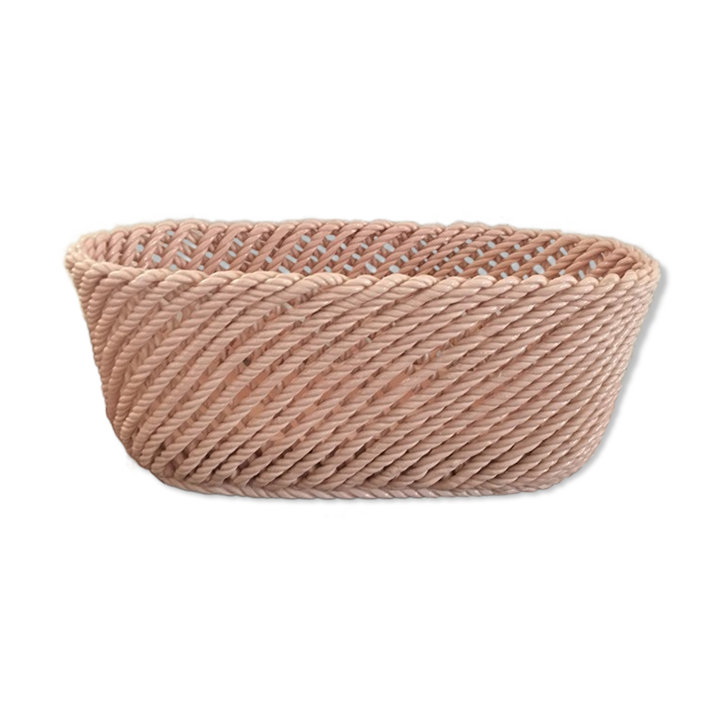 Gardener in powder pink faience