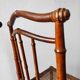 Pair of turned wood chairs with caning