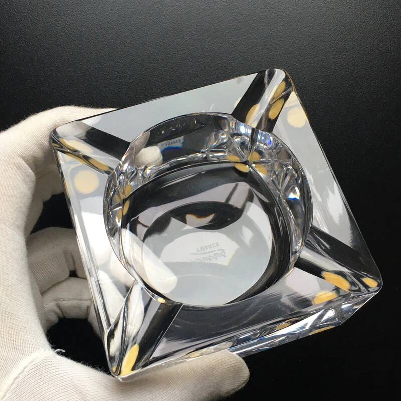 Vintage Sèvres Crystal Ashtray 9x9 cm