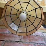 Suspension ancienne art Deco nacre & laiton 70’s