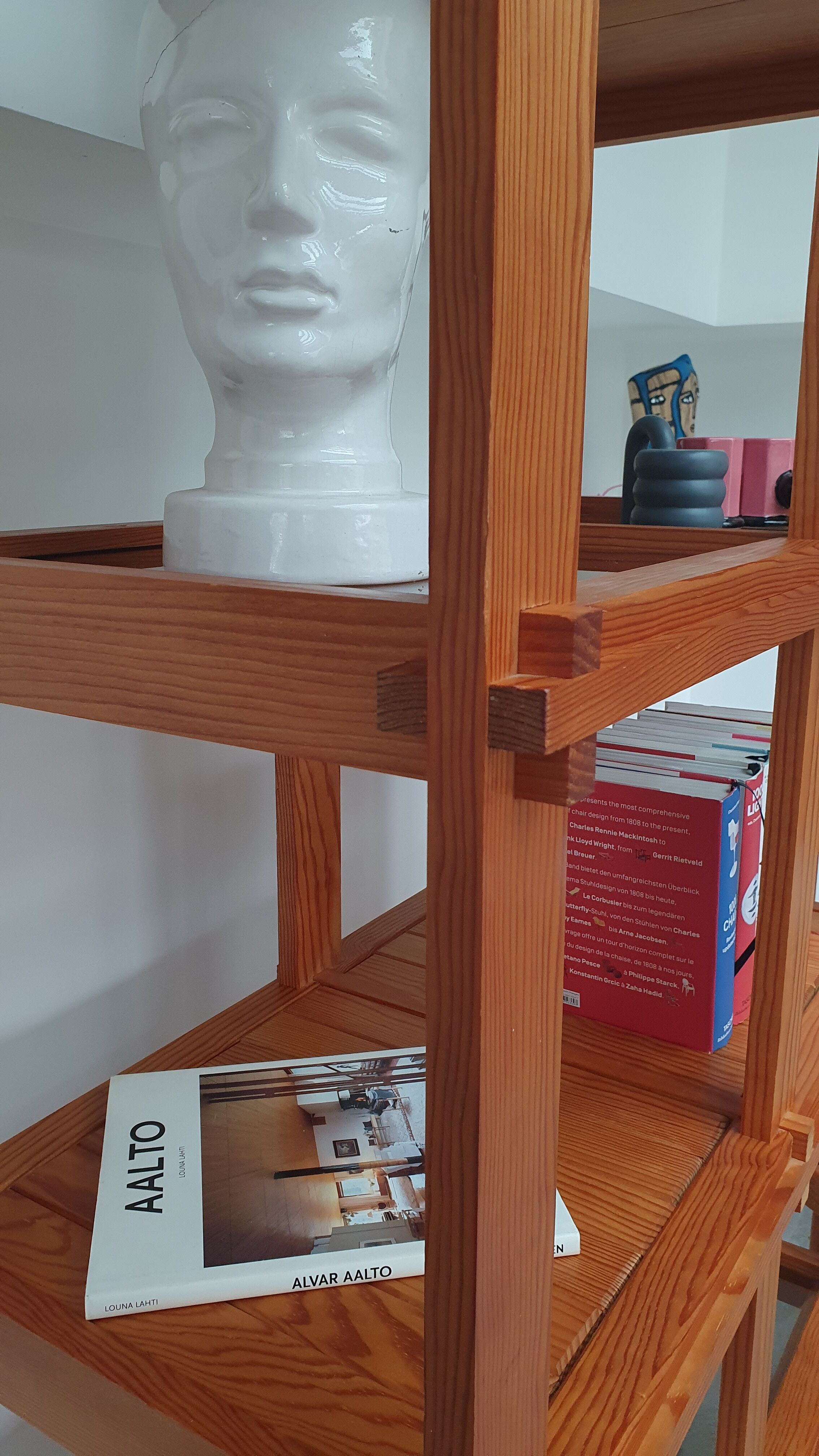 Modular shelf in solid pine 80s