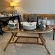 Rattan coffee table