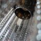 Swarovski wall lamp in silver-plated metal with crystal pendants.