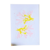 Illustration Flushed Pinky Yellow Seaweed Flashes