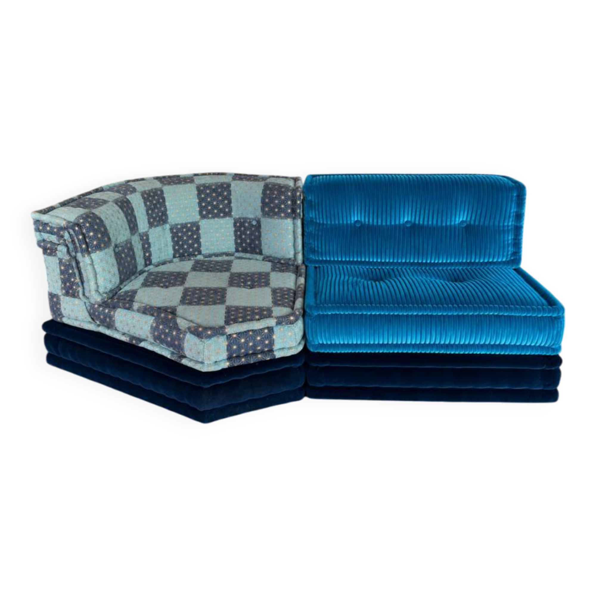 2 chauffeuses Mah Jong roche bobois , Kenzo Takada