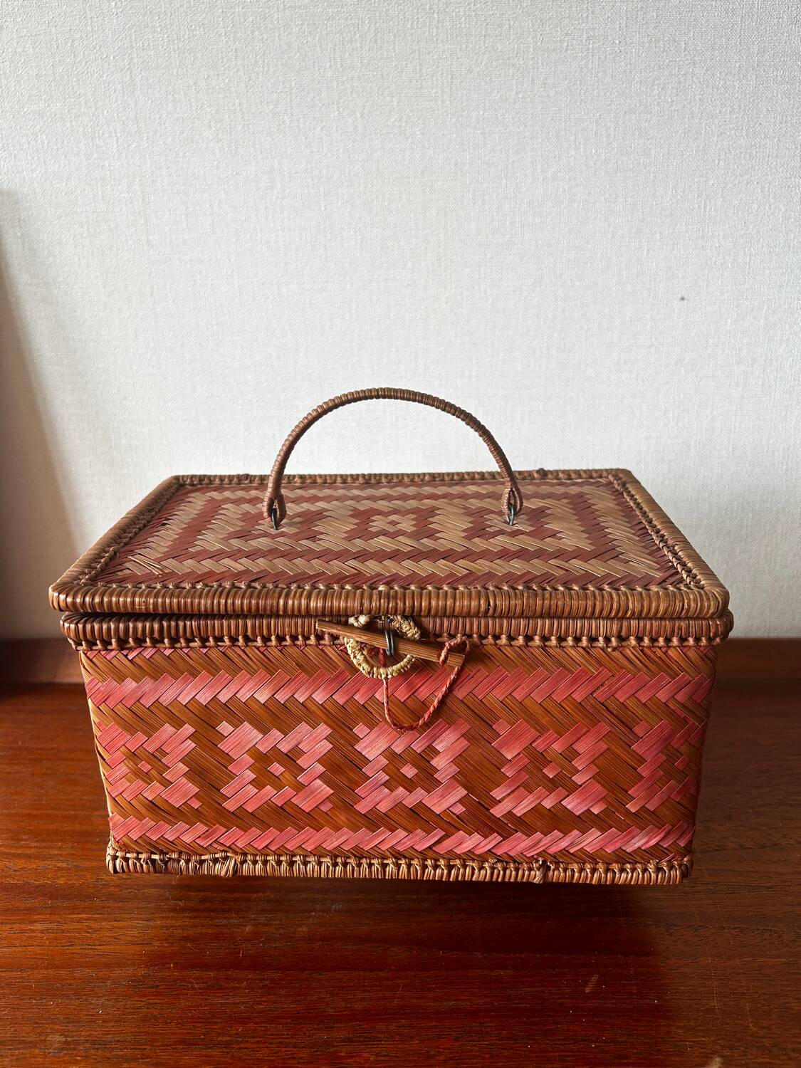 Vintage wickerwork box