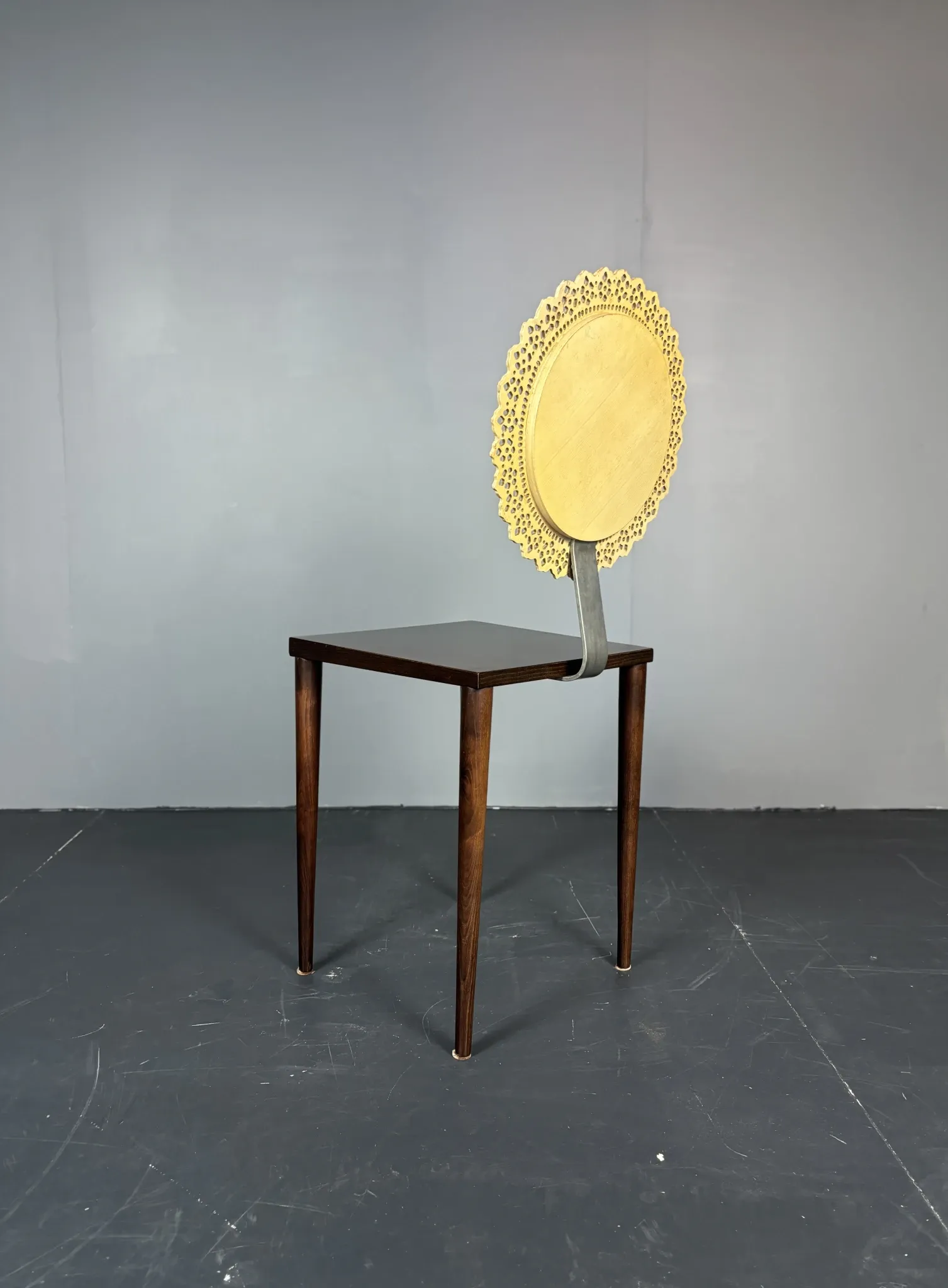 Sculptural Italian Tatlim side chair or dining chair, Marco Mencacci, 1990s