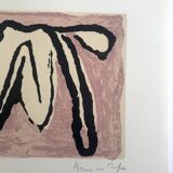 Bram van velde, untitled, 1972 (mp 83). lithograph signed in pencil