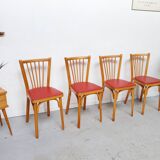 4 vintage bistro chairs Baumann