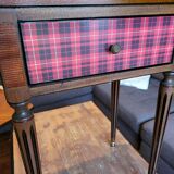 Refurbished wooden bedside table