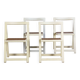 4 vintage folding cane chairs