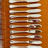 Christofle Malmaison, 12 fish cutlery sets, 24 pieces, new condition