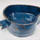 Small "Heart" dish or large blue glazed ceramic catchall.