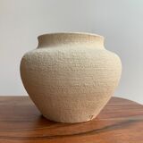 Vase en grès blanc