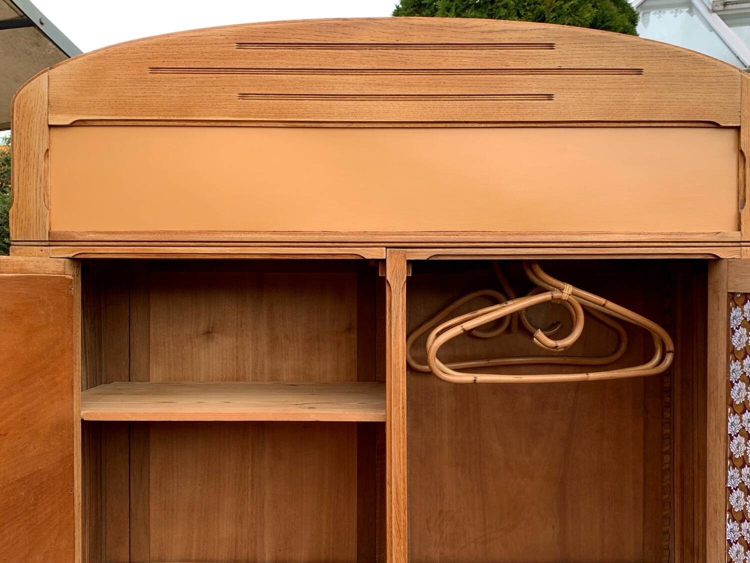 1920s Parisian Art Deco hotel wardrobe, removable