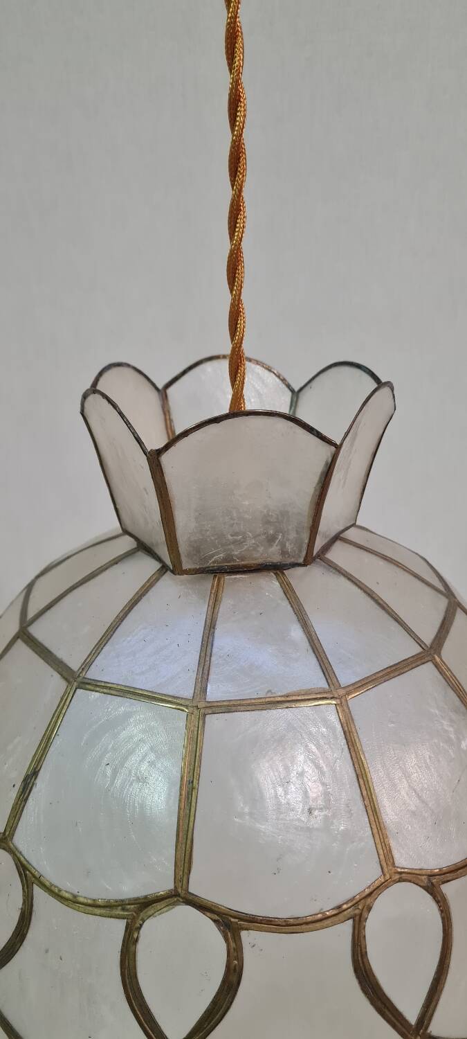 Suspension in brass and mother-of-pearl 1940