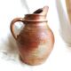 Old stoneware farm jug; stoneware pitcher for water, wine, cider...