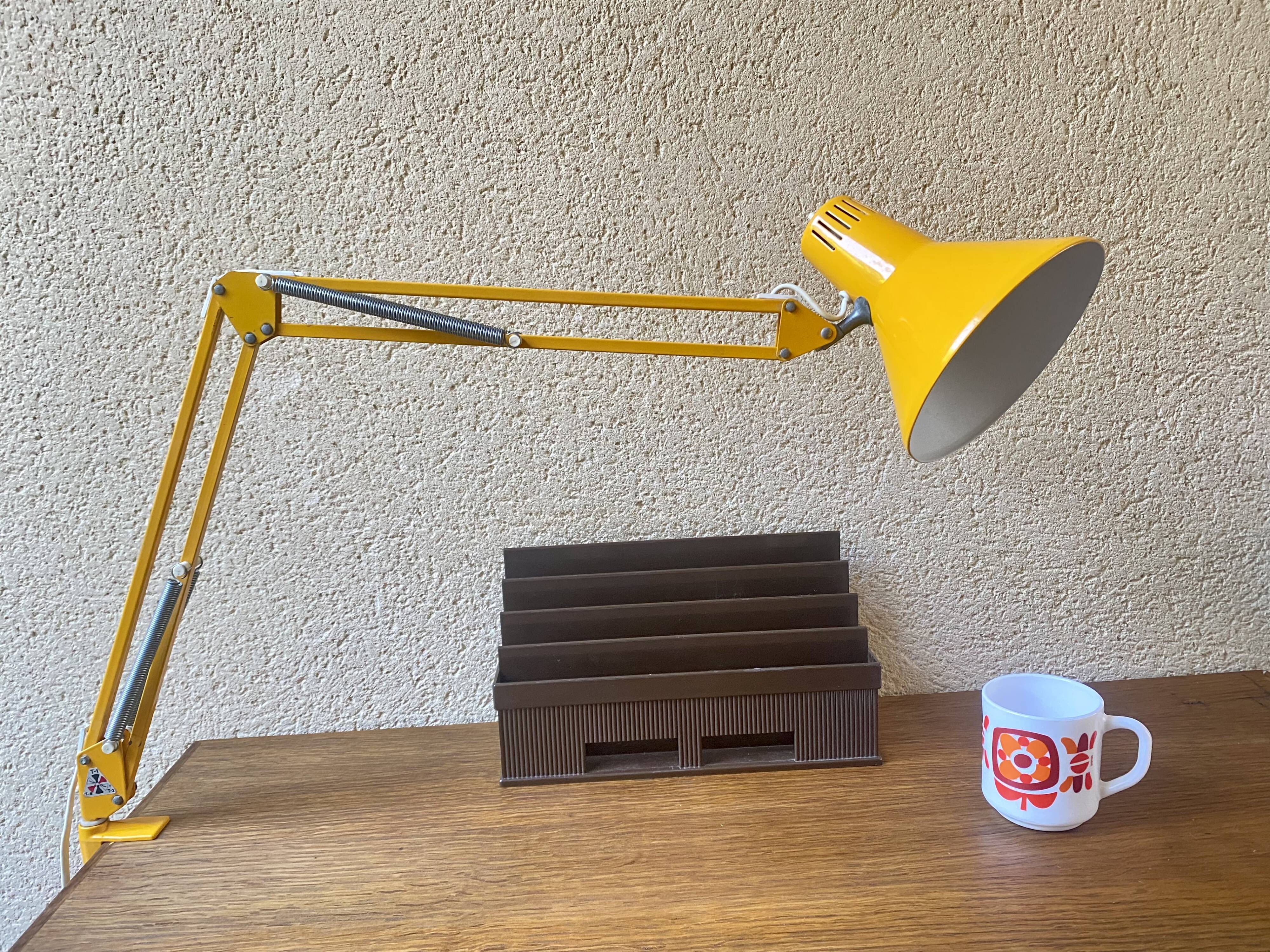 Desk lamp architect Twist t1 vintage Italian design 70