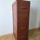 Antique wooden drawer unit filing cabinet