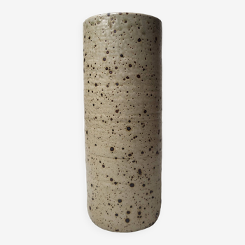 Vase rouleau en grès pyrité