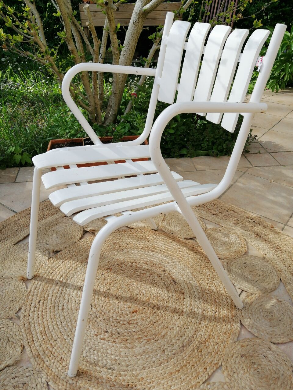 Vintage garden armchairs