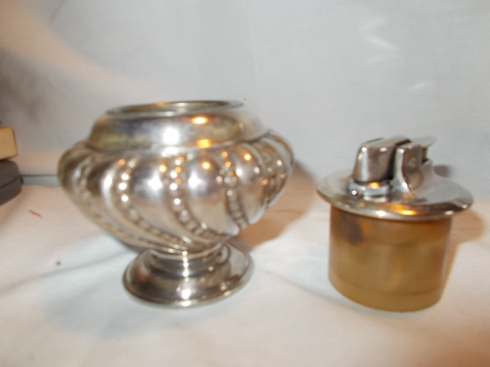 Silver-plated metal lighter