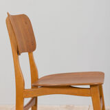 Danish mid century modern teak desk chair 1960